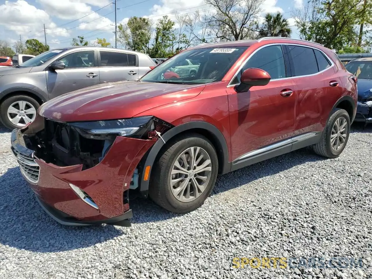 1 fotografías del automóvil dañado LRBAZLR4XPD019237 BUICK ENVISION 2023