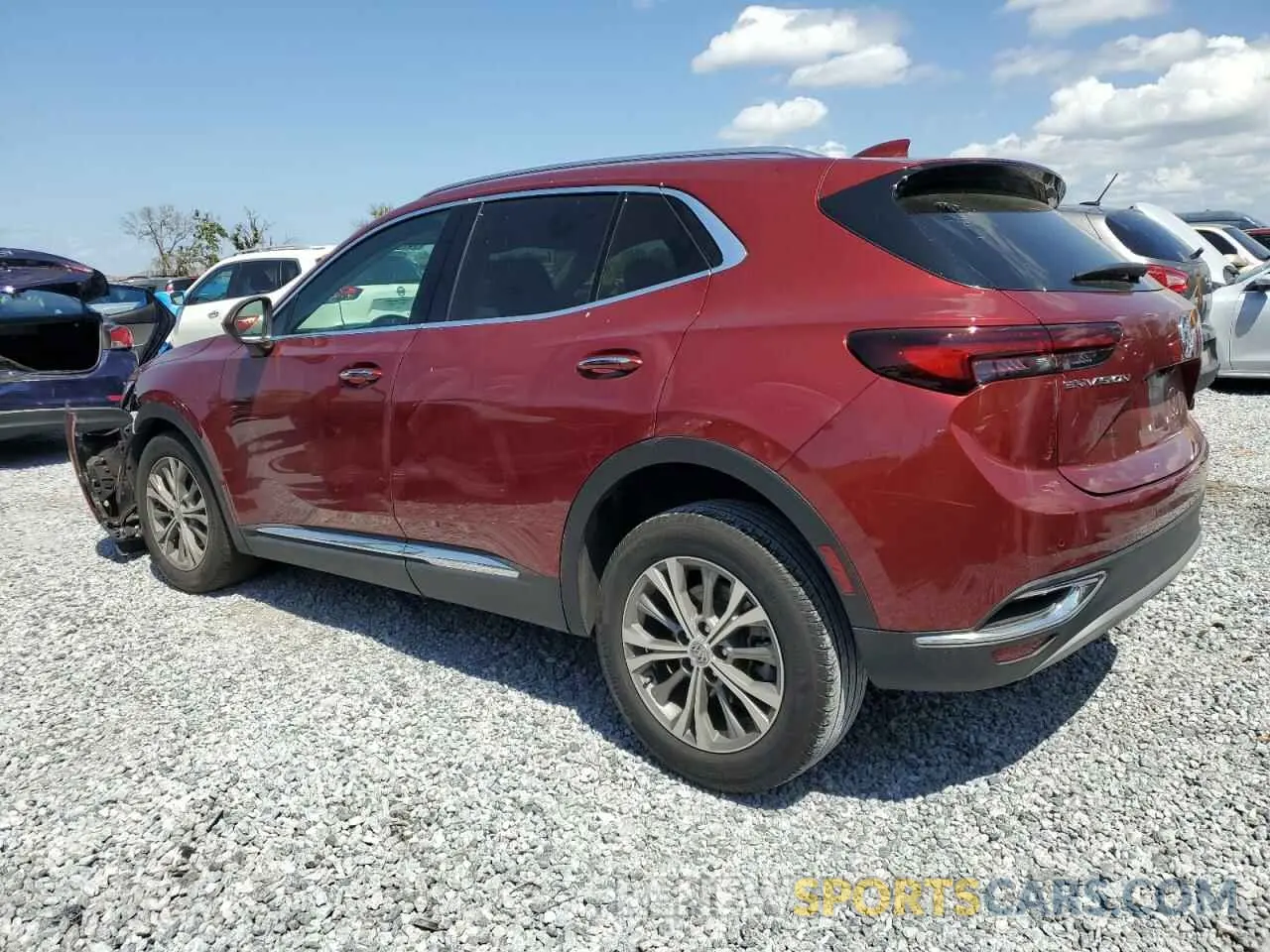 2 fotografías del automóvil dañado LRBAZLR4XPD019237 BUICK ENVISION 2023