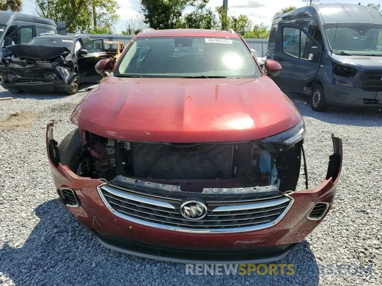 5 fotografías del automóvil dañado LRBAZLR4XPD019237 BUICK ENVISION 2023