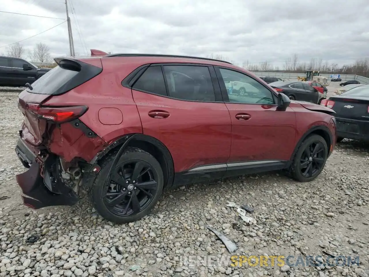 3 fotografías del automóvil dañado LRBFZMR47PD021734 BUICK ENVISION 2023