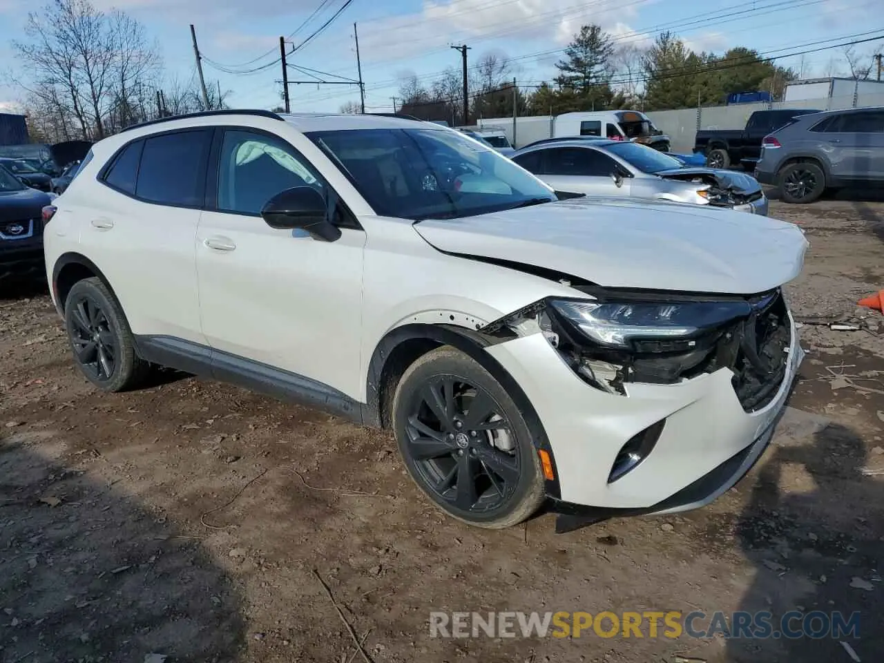 4 fotografías del automóvil dañado LRBFZNR43PD067616 BUICK ENVISION 2023