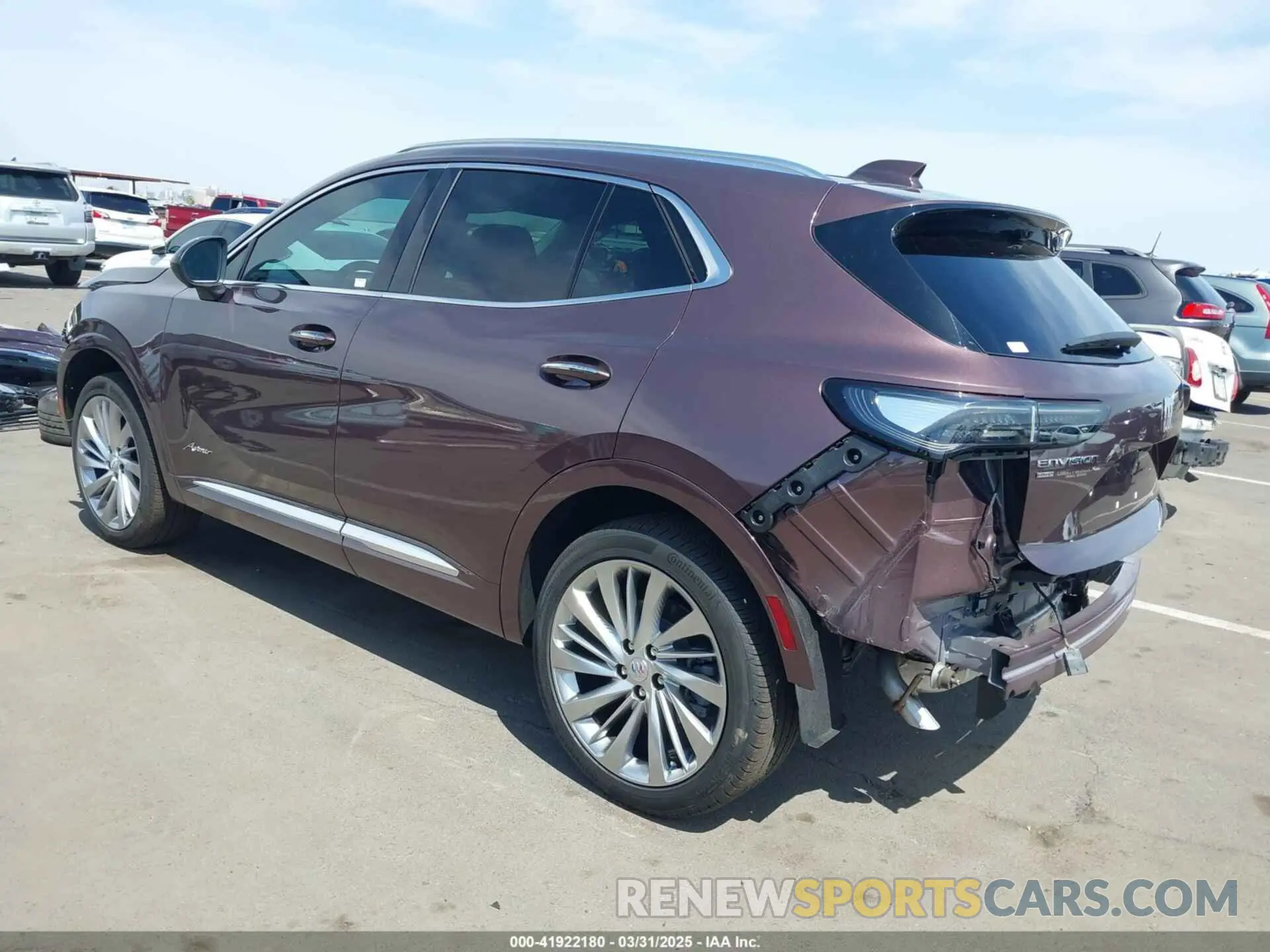 3 fotografías del automóvil dañado LRBFZME40SD024487 BUICK ENVISION 2025