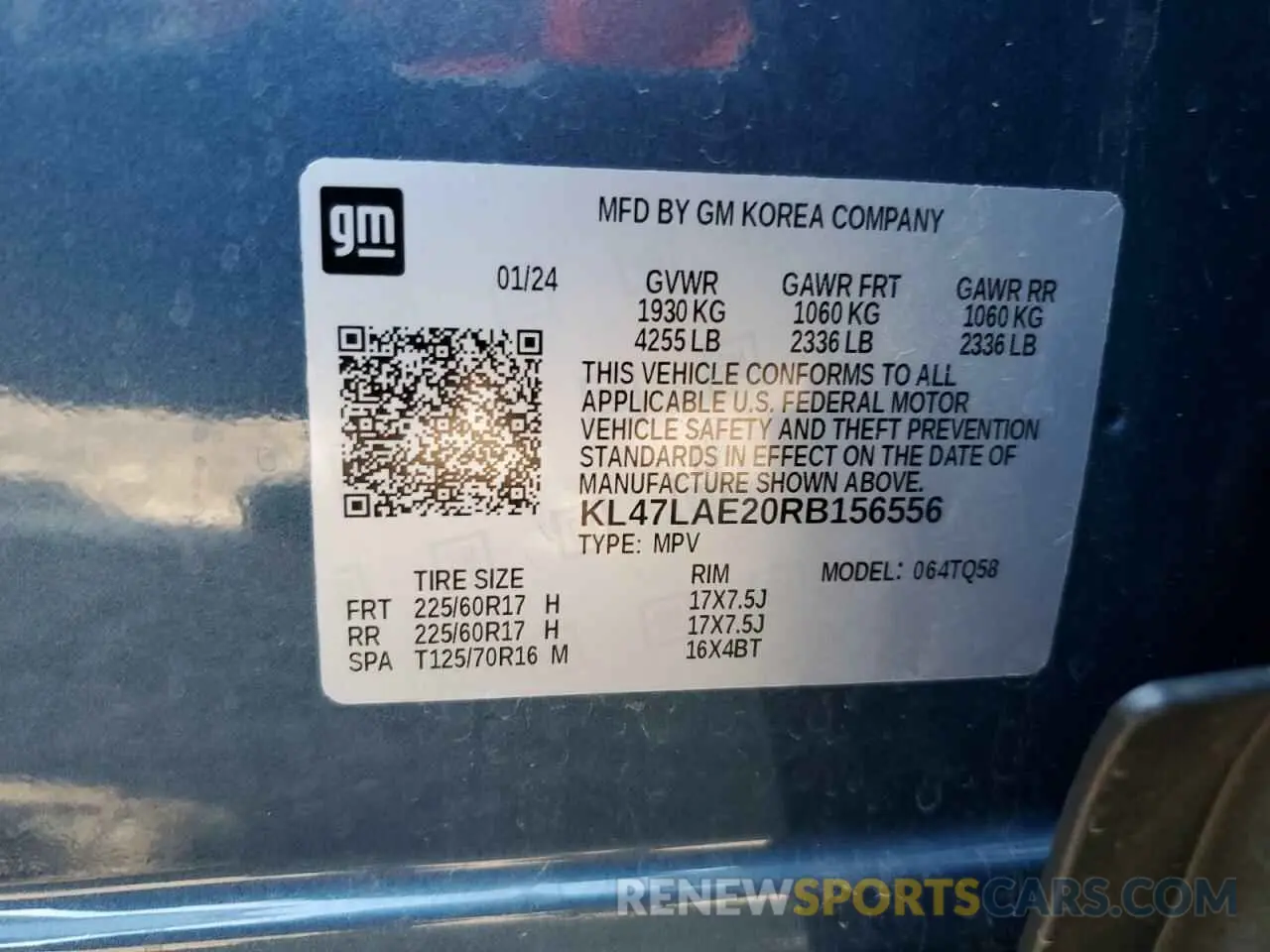 14 fotografías del automóvil dañado KL47LAE20RB156556 BUICK ENVISTA PR 2024