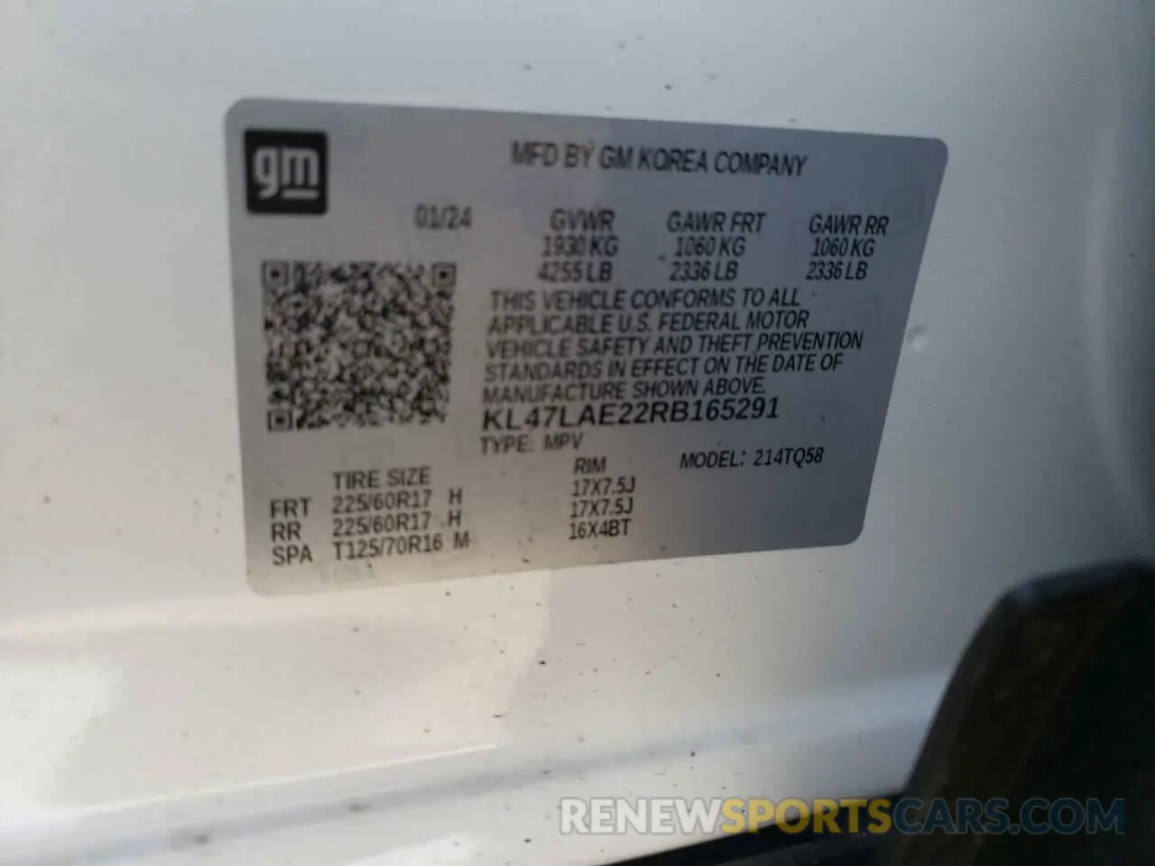 16 fotografías del automóvil dañado KL47LAE22RB165291 BUICK ENVISTA PR 2024