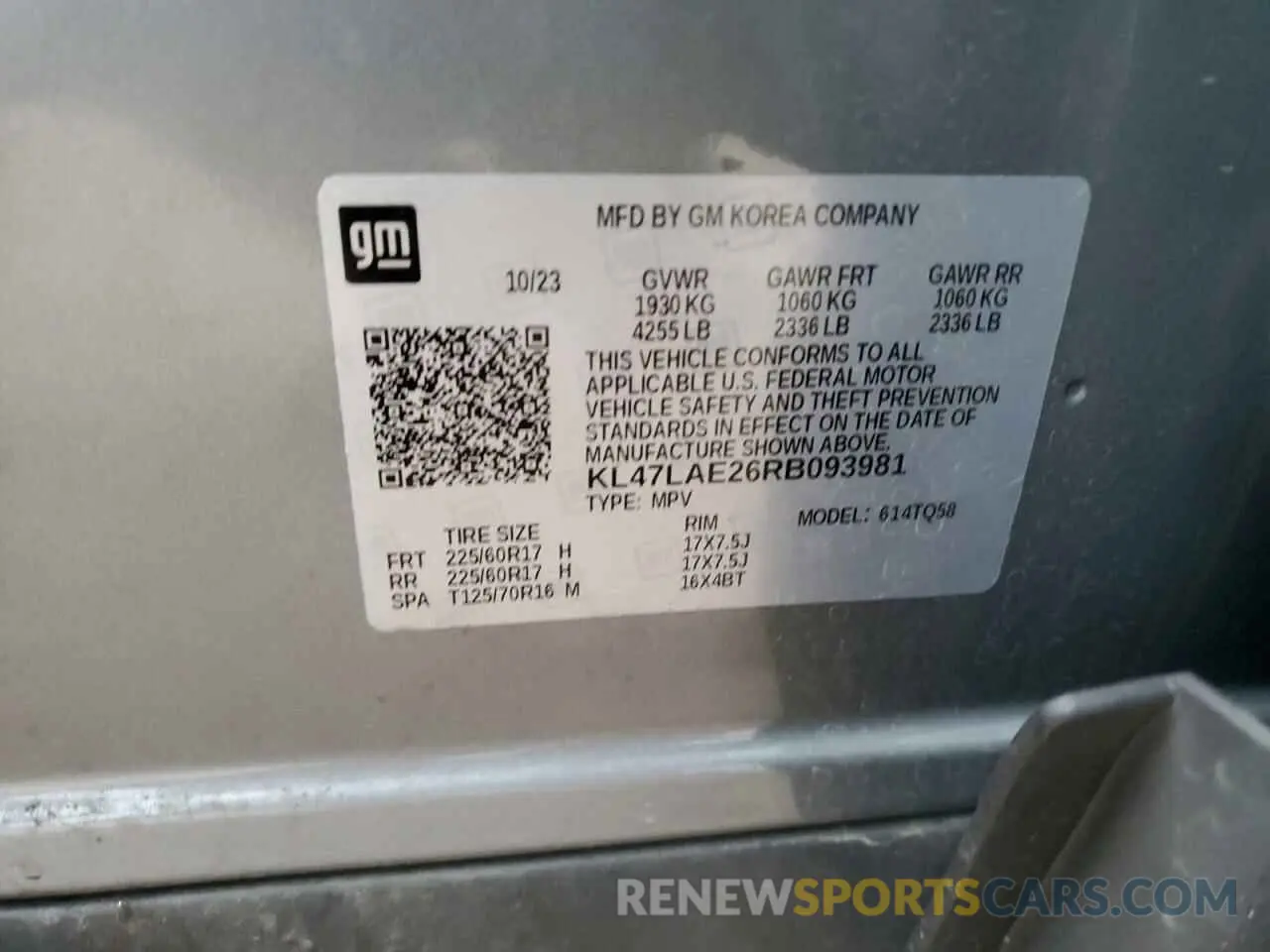 14 fotografías del automóvil dañado KL47LAE26RB093981 BUICK ENVISTA PR 2024