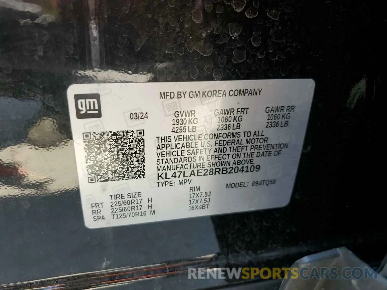 13 fotografías del automóvil dañado KL47LAE28RB204109 BUICK ENVISTA PR 2024