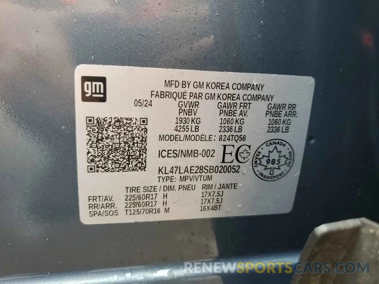12 fotografías del automóvil dañado KL47LAE28SB020052 BUICK ENVISTA PR 2025