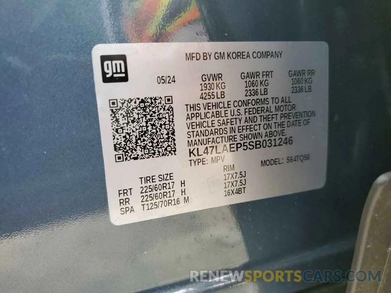 15 fotografías del automóvil dañado KL47LAEP5SB031246 BUICK ENVISTA PR 2025