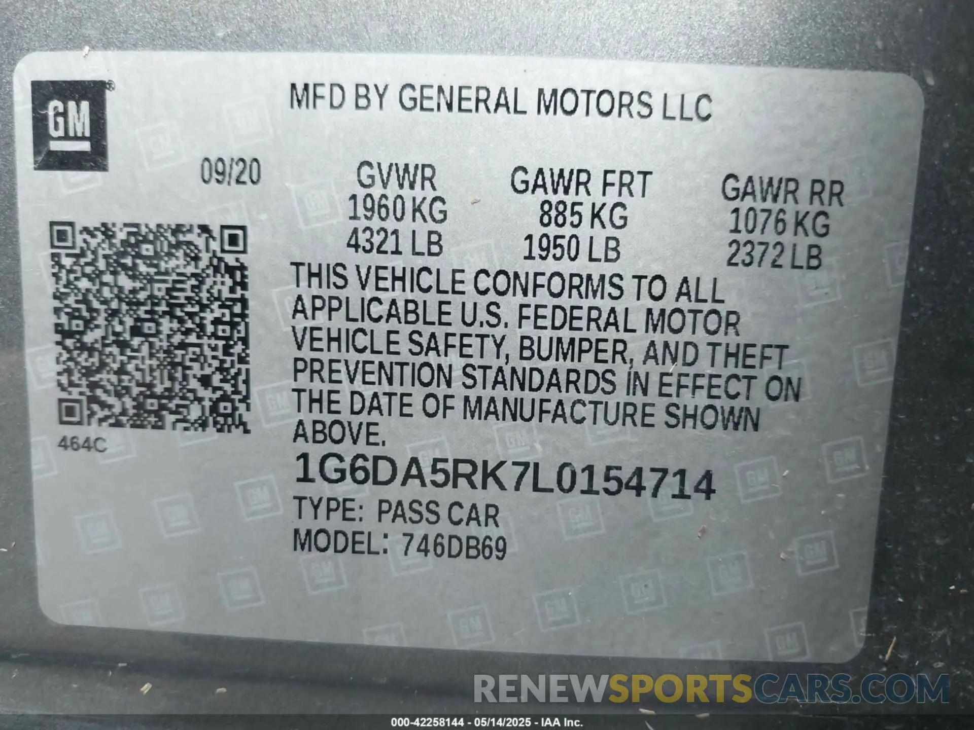 9 fotografías del automóvil dañado 1G6DA5RK7L0154714 CADILLAC CT4 2020