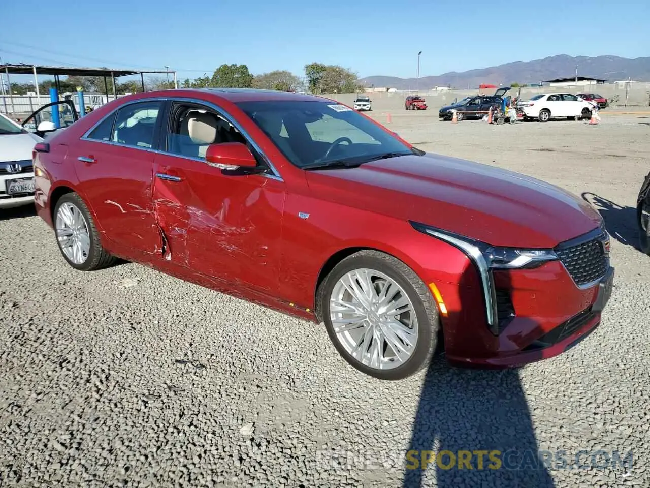 4 fotografías del automóvil dañado 1G6DB5RK0L0139694 CADILLAC CT4 2020