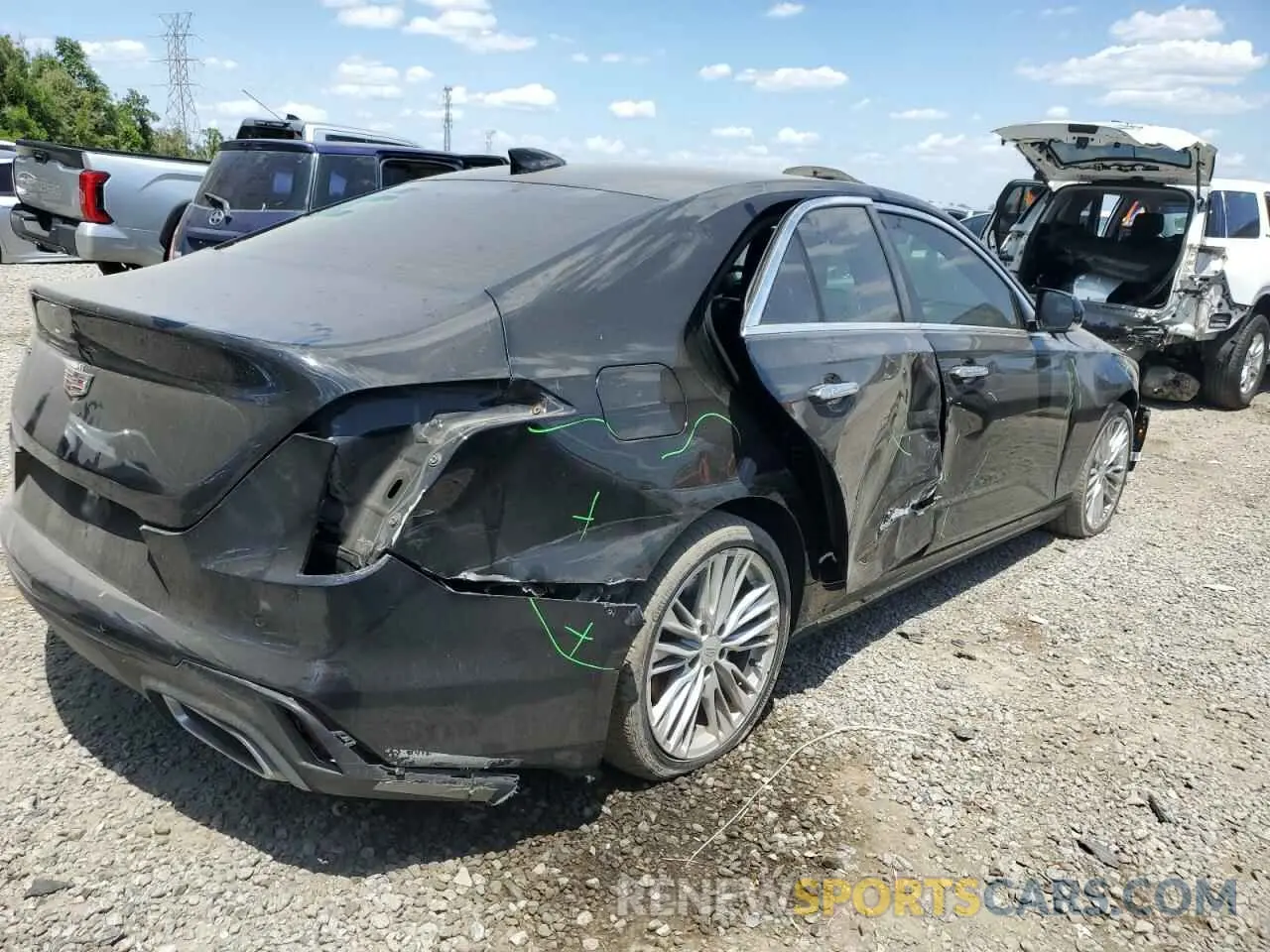 3 fotografías del automóvil dañado 1G6DB5RK5L0143269 CADILLAC CT4 2020