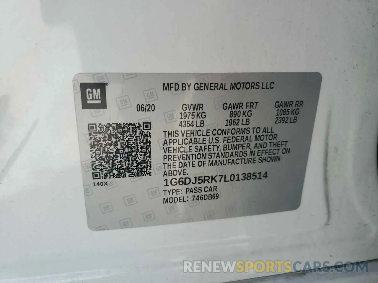 12 fotografías del automóvil dañado 1G6DJ5RK7L0138514 CADILLAC CT4 2020