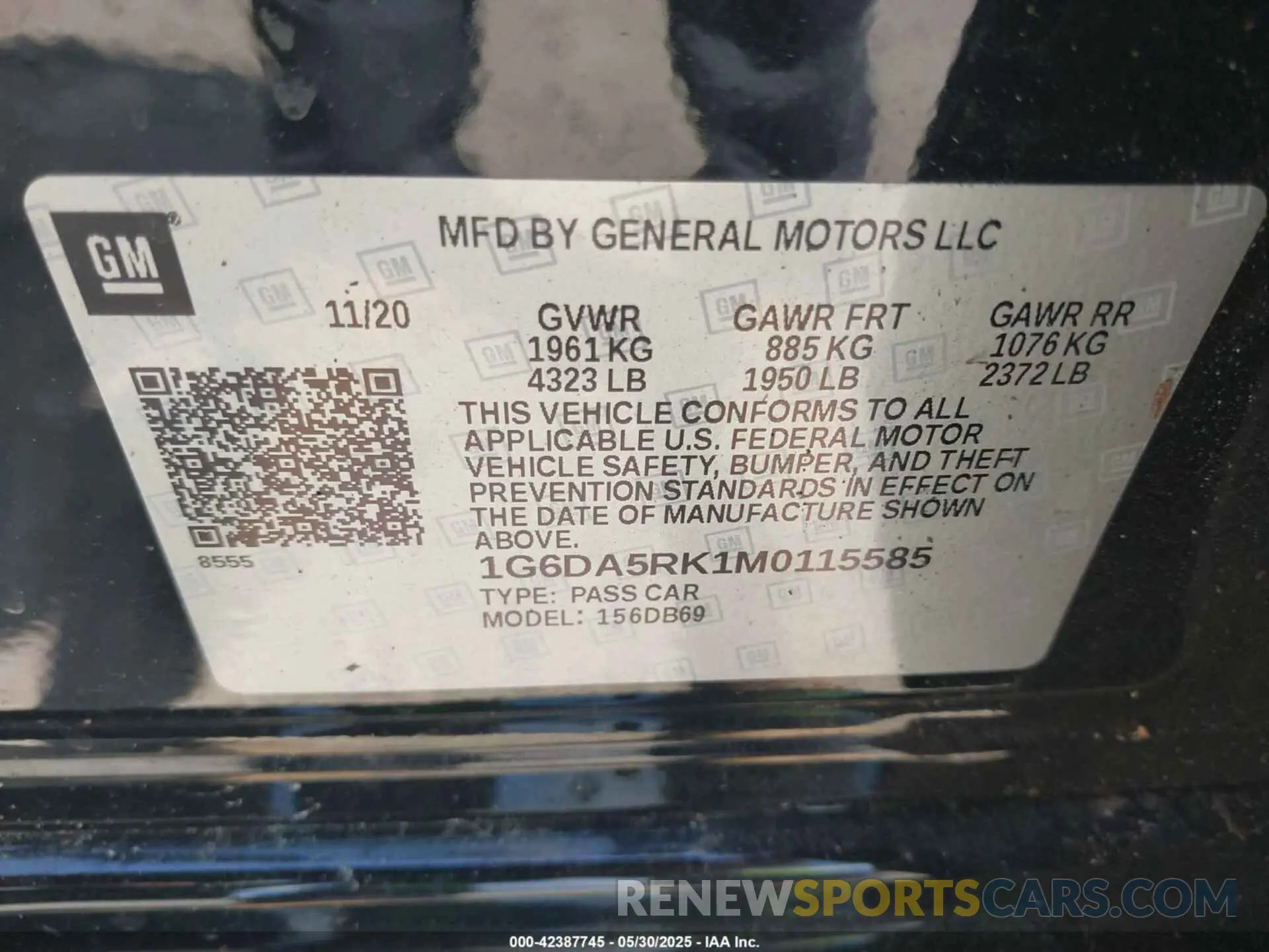 9 fotografías del automóvil dañado 1G6DA5RK1M0115585 CADILLAC CT4 2021