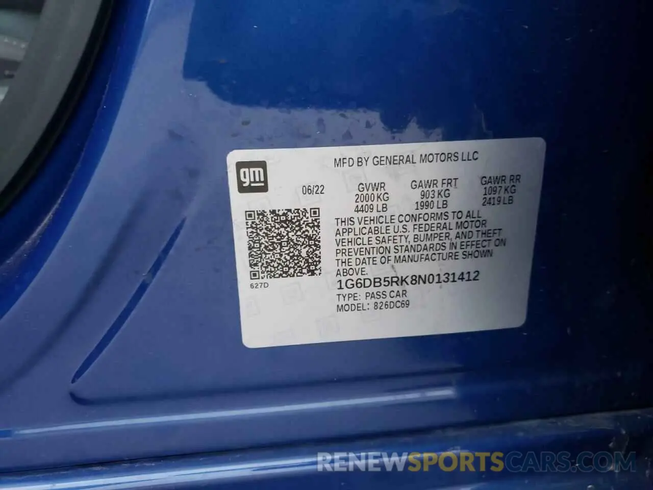 14 fotografías del automóvil dañado 1G6DB5RK8N0131412 CADILLAC CT4 2022