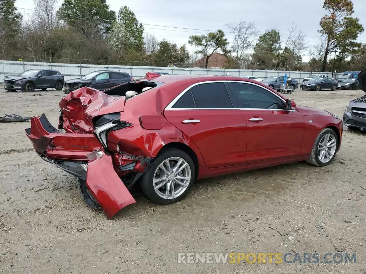 3 fotografías del automóvil dañado 1G6DA5RKXP0150324 CADILLAC CT4 2023