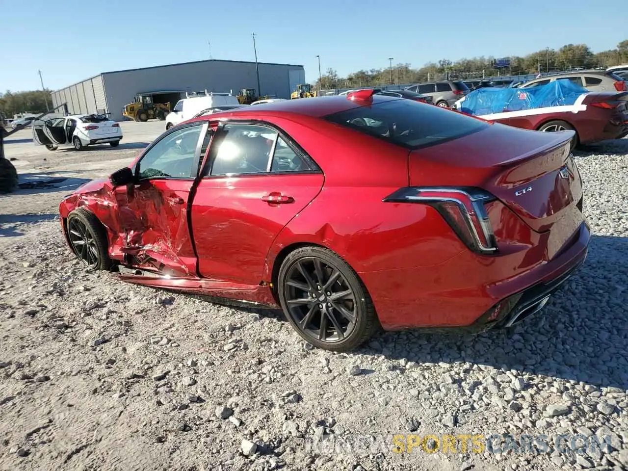 2 fotografías del automóvil dañado 1G6DC5RK3P0123007 CADILLAC CT4 2023