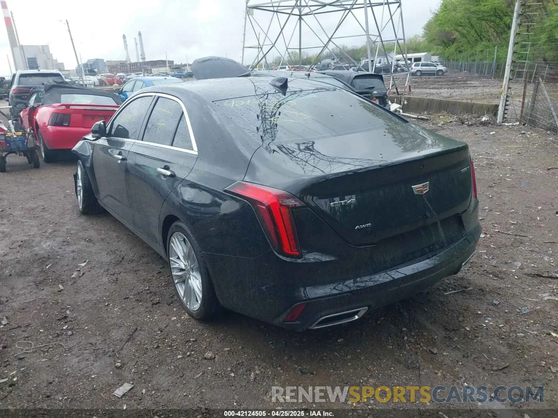 3 fotografías del automóvil dañado 1G6DF5RK5P0109147 CADILLAC CT4 2023