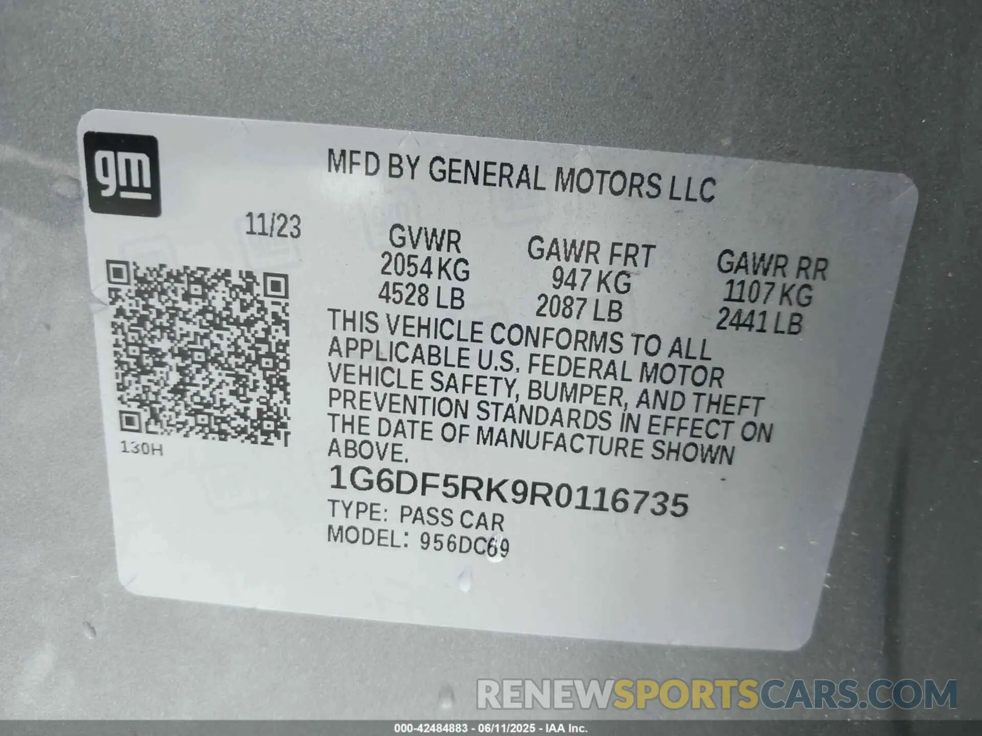9 fotografías del automóvil dañado 1G6DF5RK9R0116735 CADILLAC CT4 2024