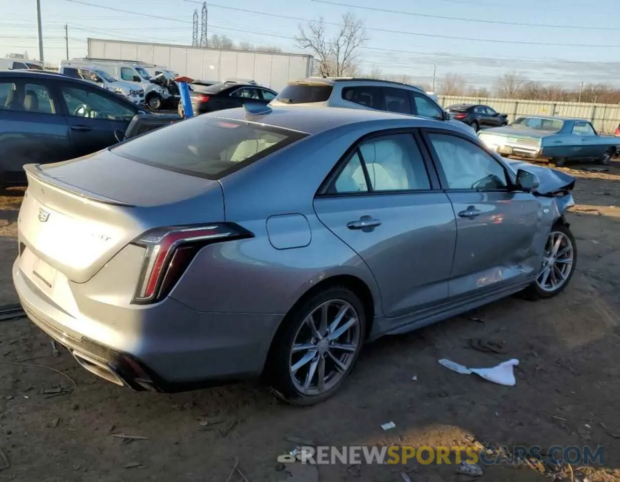3 fotografías del automóvil dañado 1G6DG5RK6R0100179 CADILLAC CT4 2024