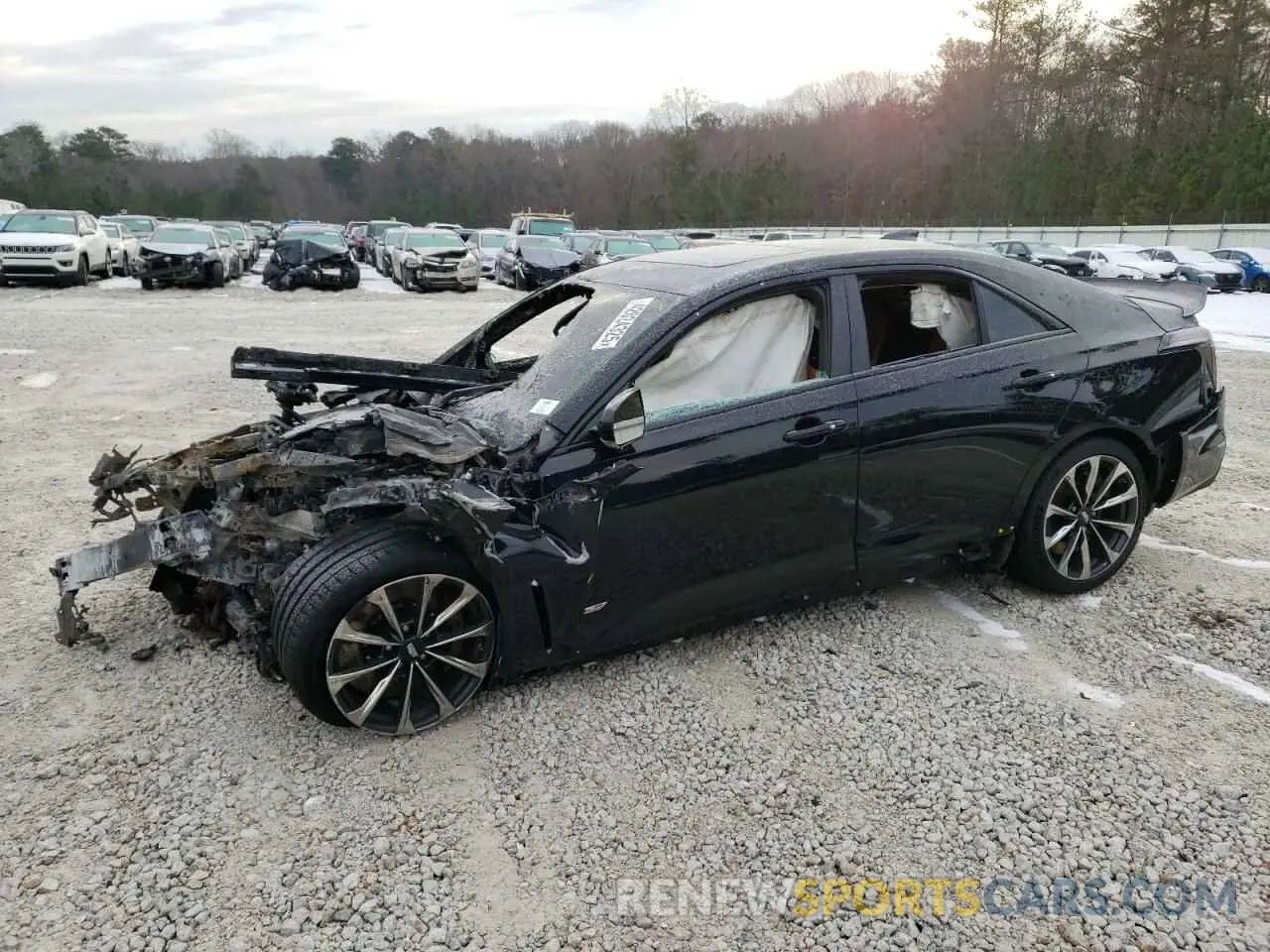 1 fotografías del automóvil dañado 1G6DL5RP5N0210030 CADILLAC CT4-V BLAC 2022