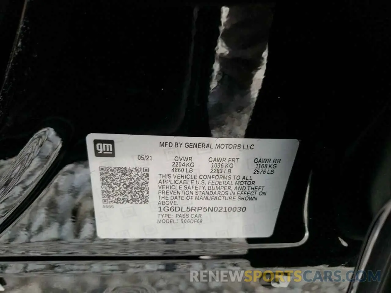 12 fotografías del automóvil dañado 1G6DL5RP5N0210030 CADILLAC CT4-V BLAC 2022