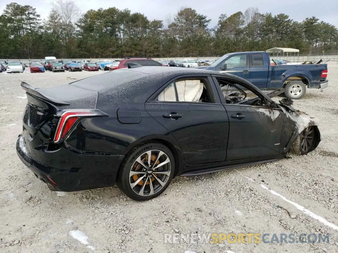 3 fotografías del automóvil dañado 1G6DL5RP5N0210030 CADILLAC CT4-V BLAC 2022