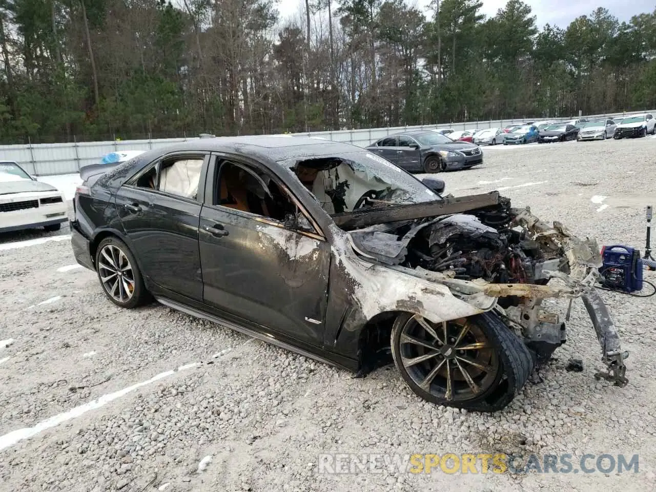 4 fotografías del automóvil dañado 1G6DL5RP5N0210030 CADILLAC CT4-V BLAC 2022
