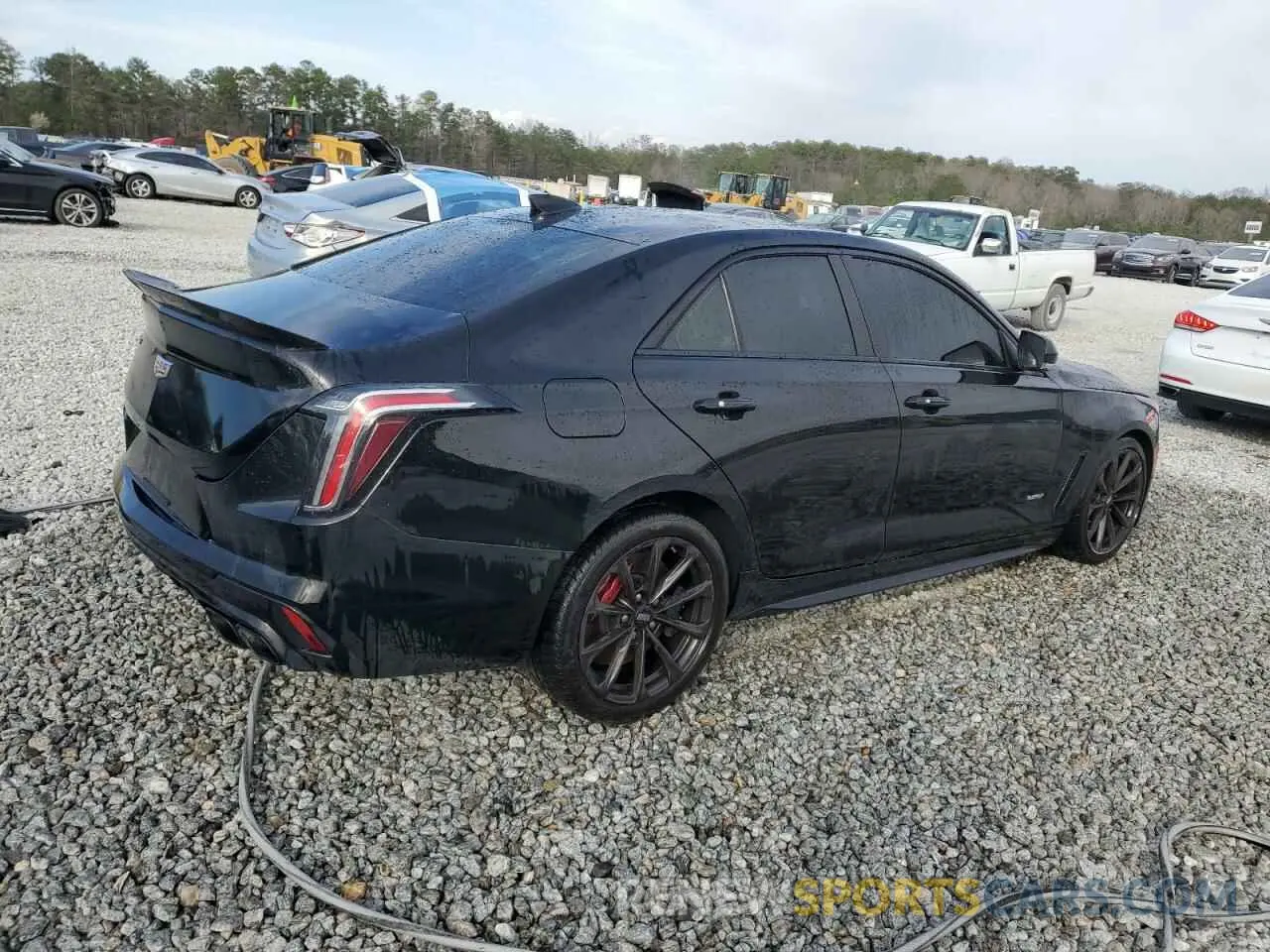 3 fotografías del automóvil dañado 1G6DL5RP4P0410979 CADILLAC CT4-V BLAC 2023
