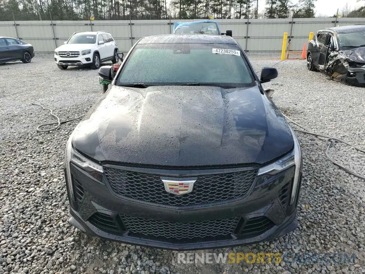 5 fotografías del automóvil dañado 1G6DL5RP4P0410979 CADILLAC CT4-V BLAC 2023