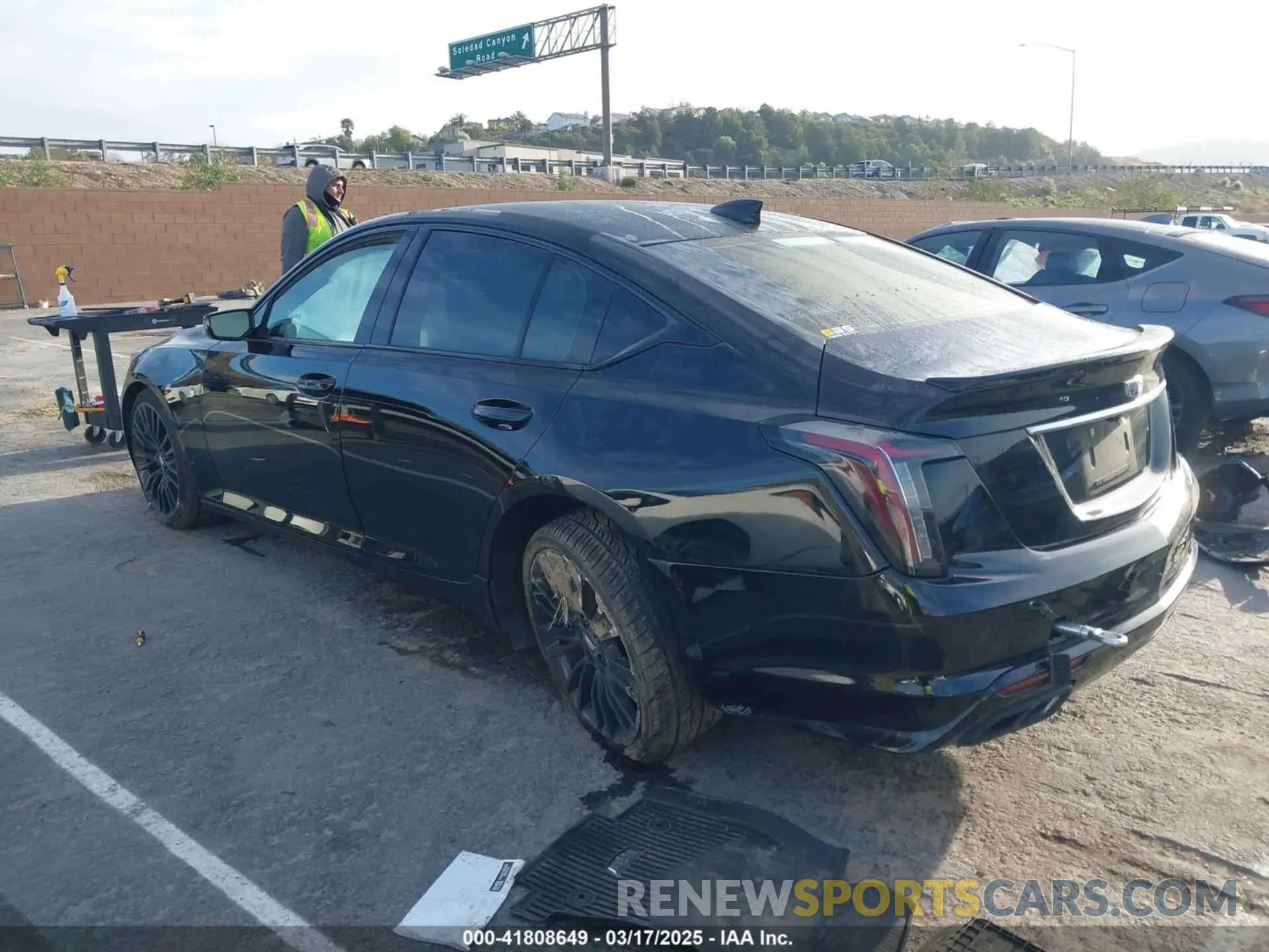 3 fotografías del automóvil dañado 1G6DM5RK5L0131469 CADILLAC CT5 2020