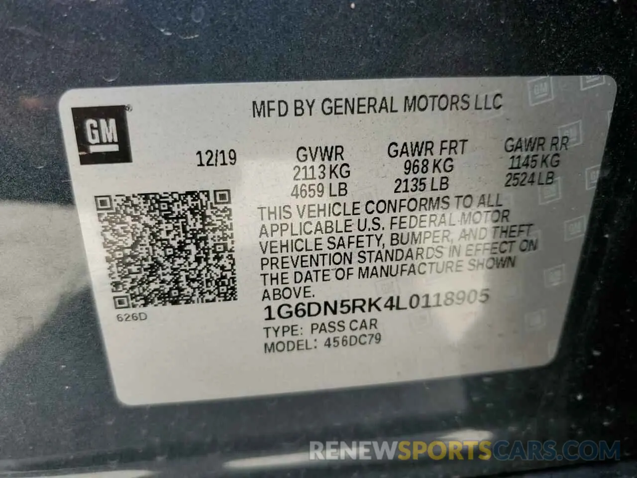 14 fotografías del automóvil dañado 1G6DN5RK4L0118905 CADILLAC CT5 2020