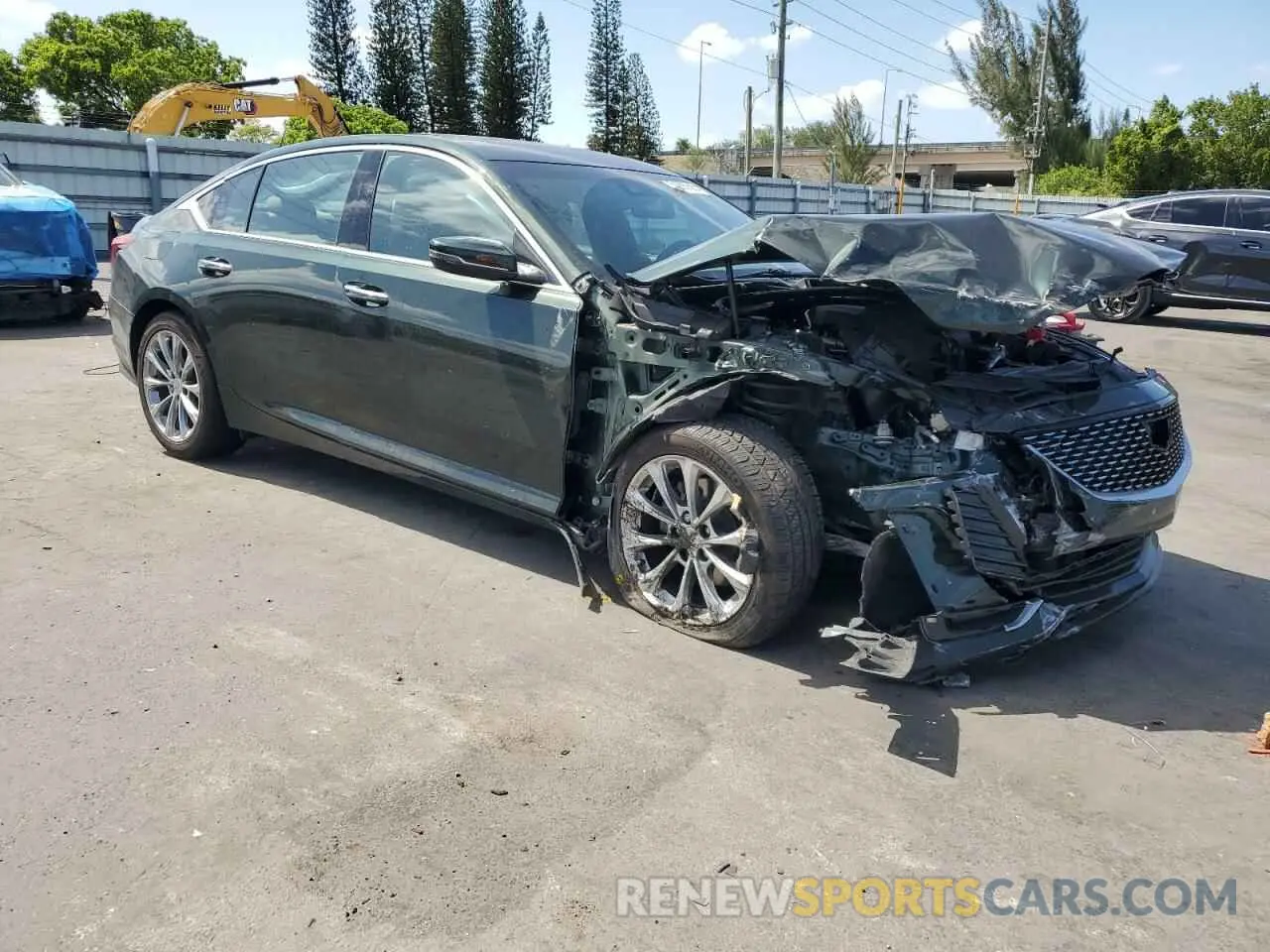 4 fotografías del automóvil dañado 1G6DN5RK5L0141688 CADILLAC CT5 2020