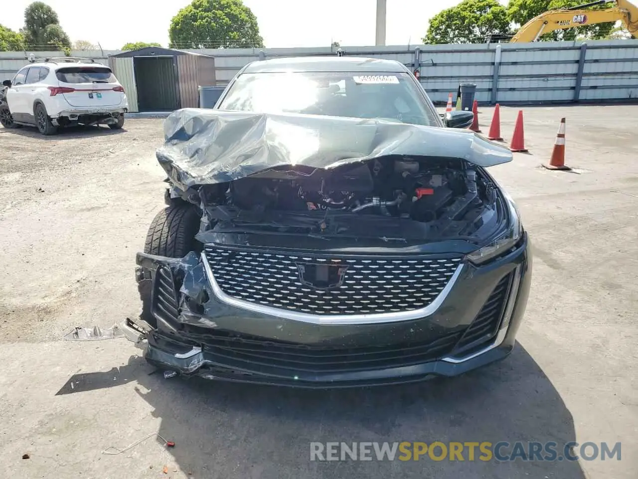 5 fotografías del automóvil dañado 1G6DN5RK5L0141688 CADILLAC CT5 2020