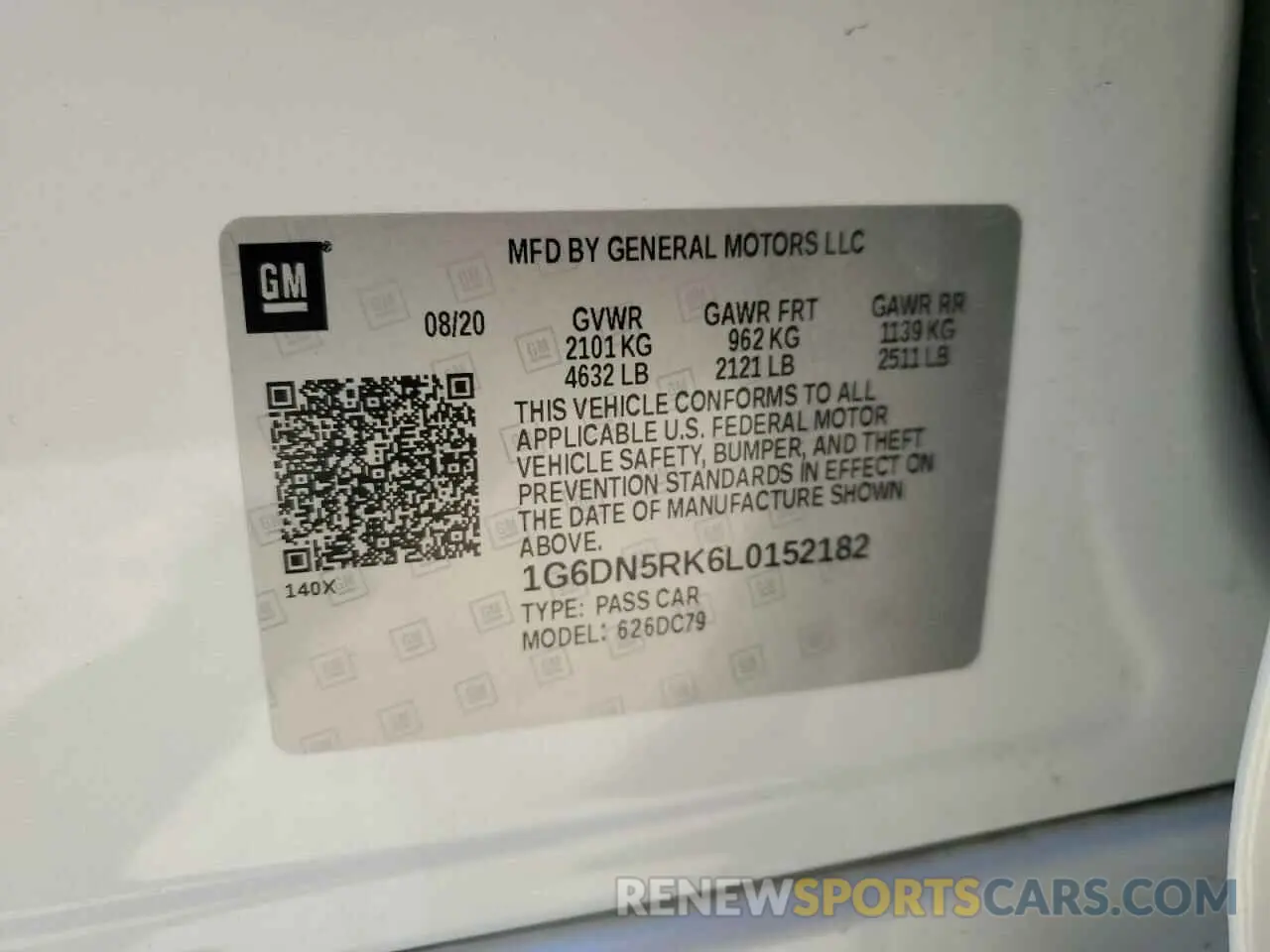 14 fotografías del automóvil dañado 1G6DN5RK6L0152182 CADILLAC CT5 2020
