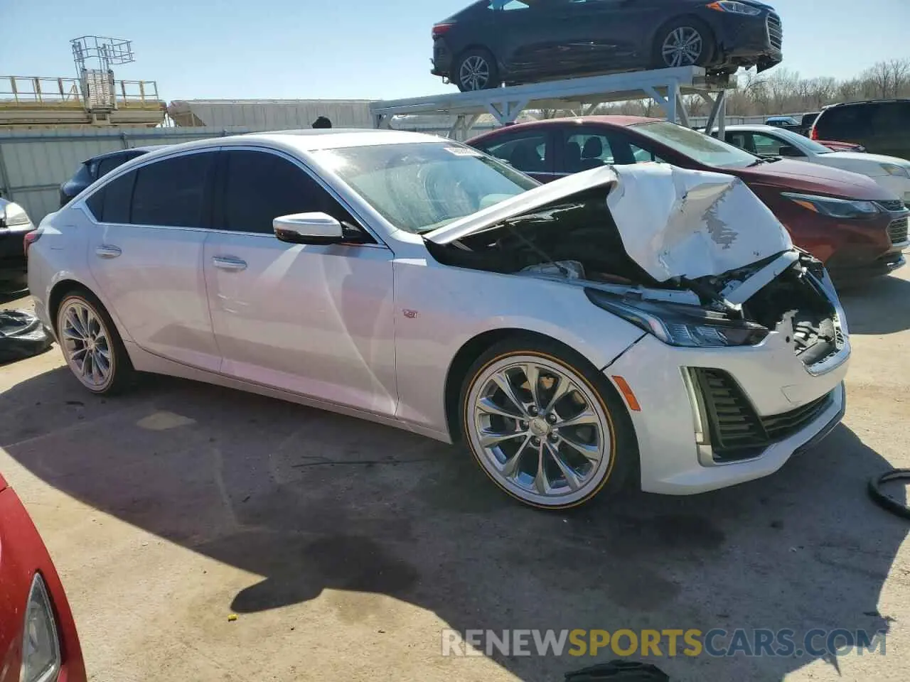 4 fotografías del automóvil dañado 1G6DN5RK6L0152182 CADILLAC CT5 2020