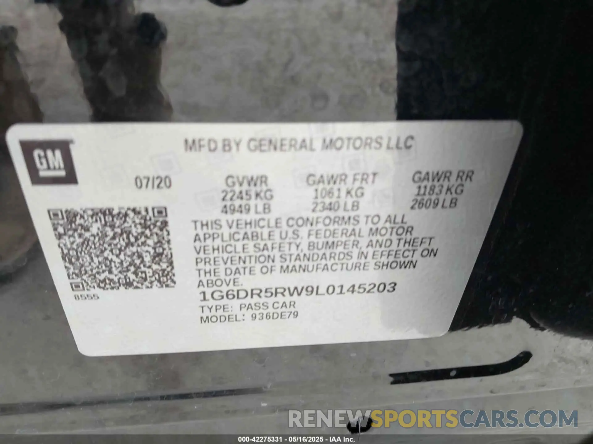 9 fotografías del automóvil dañado 1G6DR5RW9L0145203 CADILLAC CT5 2020