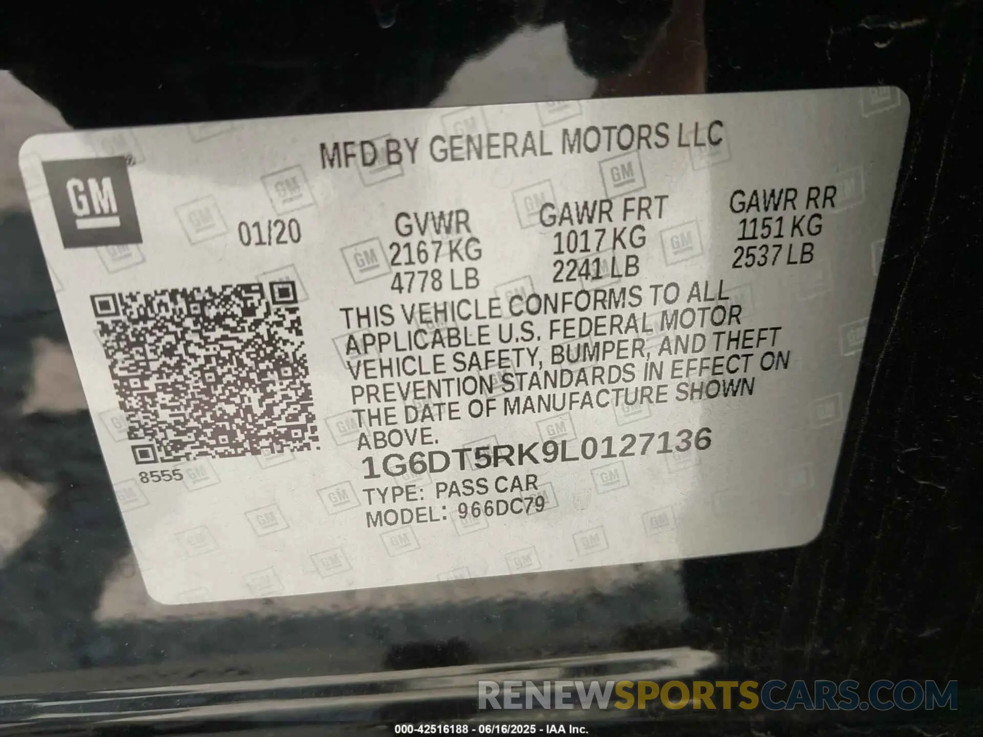 9 fotografías del automóvil dañado 1G6DT5RK9L0127136 CADILLAC CT5 2020