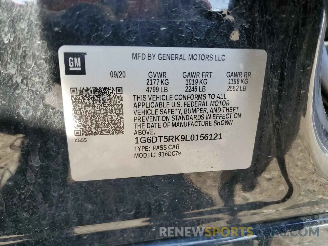 12 fotografías del automóvil dañado 1G6DT5RK9L0156121 CADILLAC CT5 2020
