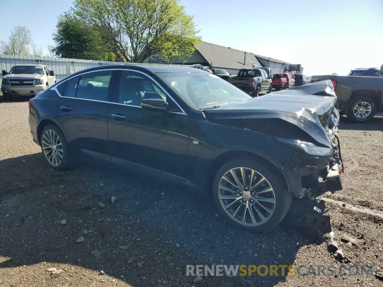 4 fotografías del automóvil dañado 1G6DT5RK9L0156121 CADILLAC CT5 2020