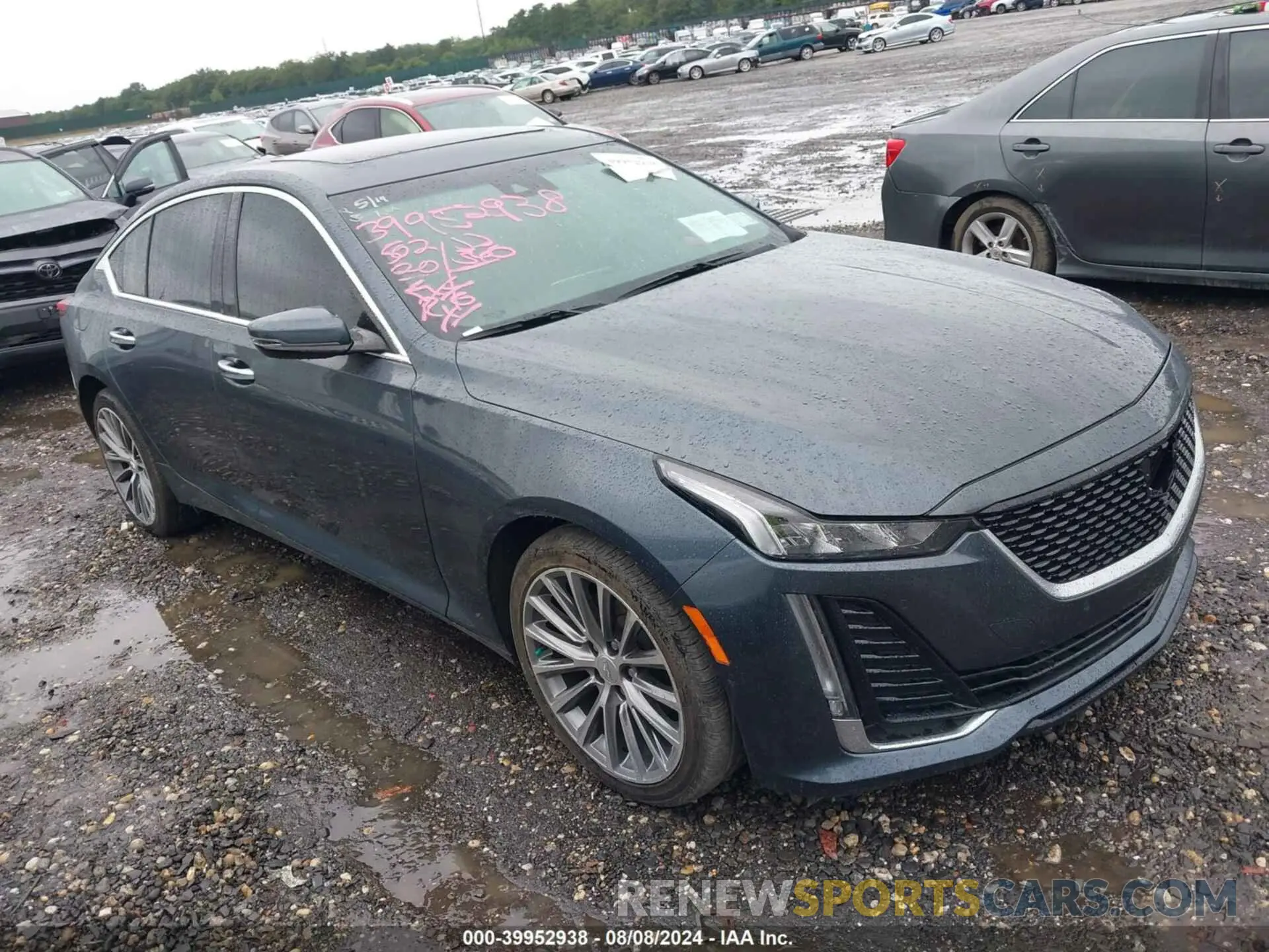 1 fotografías del automóvil dañado 1G6DT5RW2L0153256 CADILLAC CT5 2020