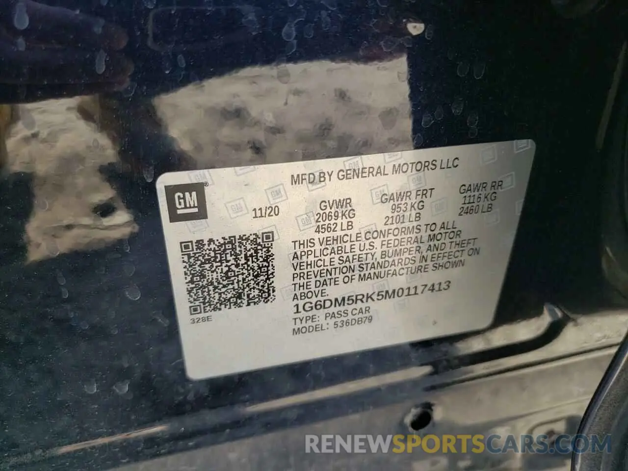 12 fotografías del automóvil dañado 1G6DM5RK5M0117413 CADILLAC CT5 2021