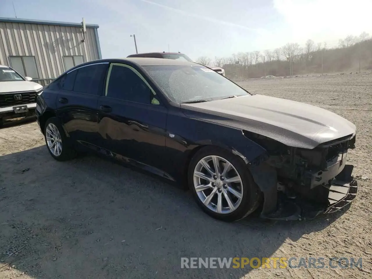 4 fotografías del automóvil dañado 1G6DM5RK5M0117413 CADILLAC CT5 2021