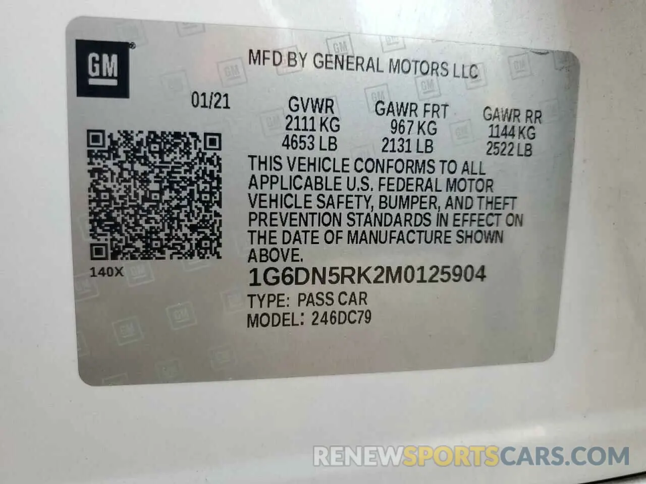 13 fotografías del automóvil dañado 1G6DN5RK2M0125904 CADILLAC CT5 2021