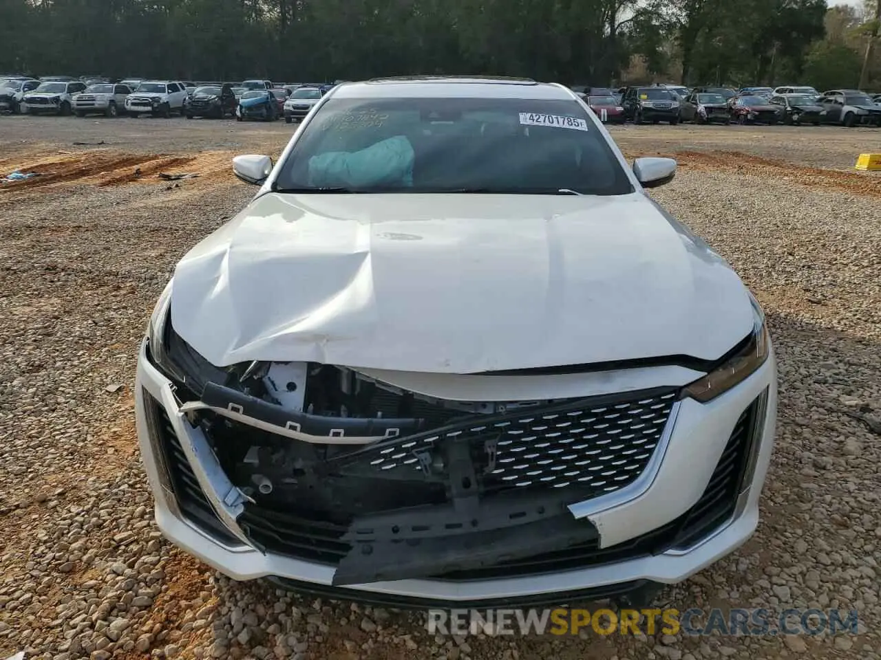 5 fotografías del automóvil dañado 1G6DN5RK2M0125904 CADILLAC CT5 2021