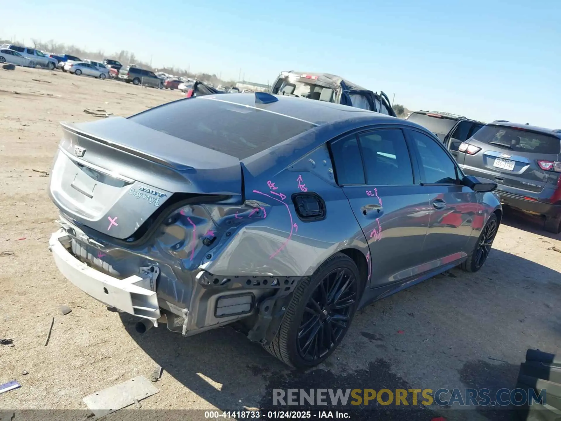 4 fotografías del automóvil dañado 1G6DP5RK6M0128539 CADILLAC CT5 2021