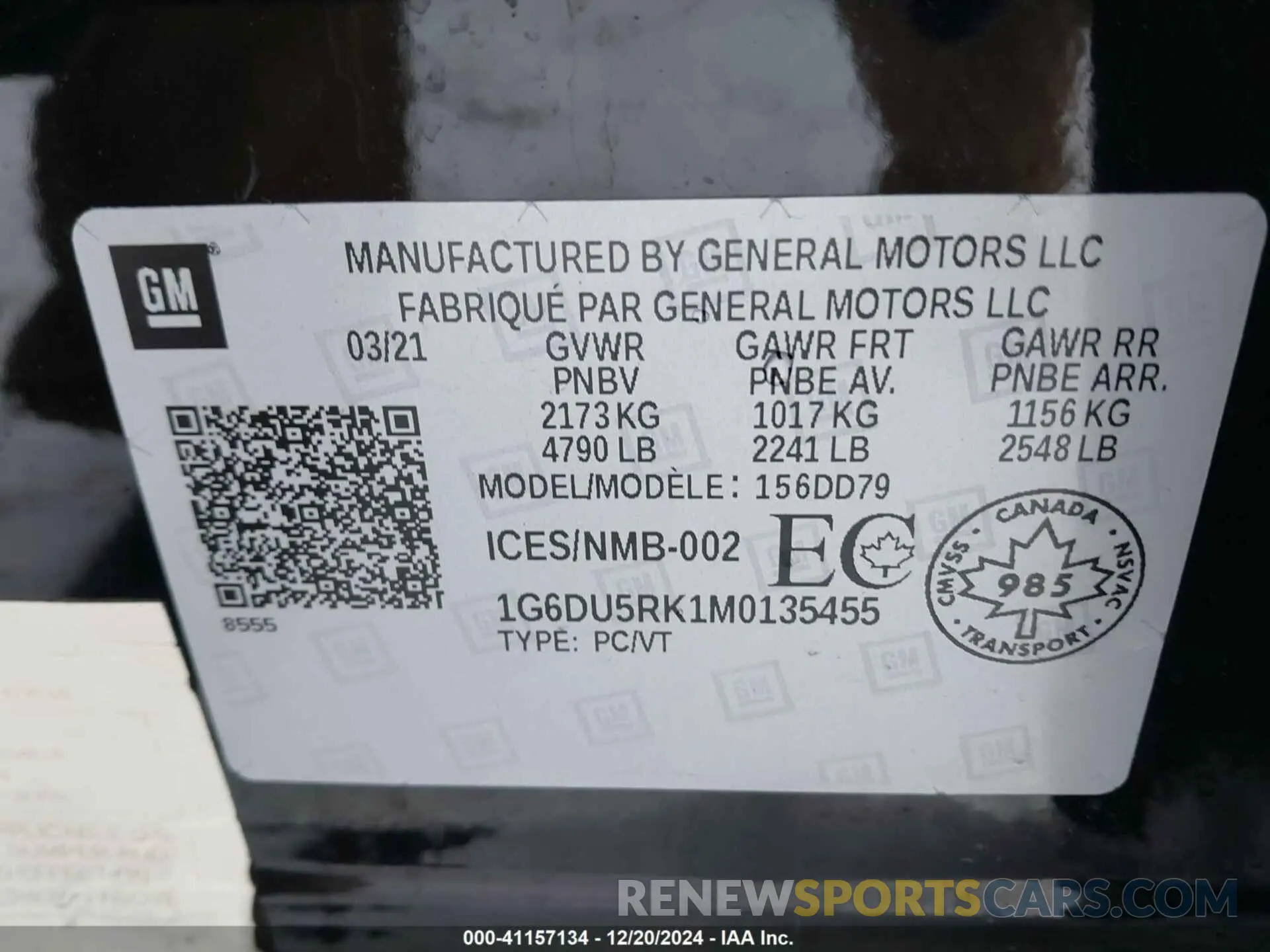 9 fotografías del automóvil dañado 1G6DU5RK1M0135455 CADILLAC CT5 2021