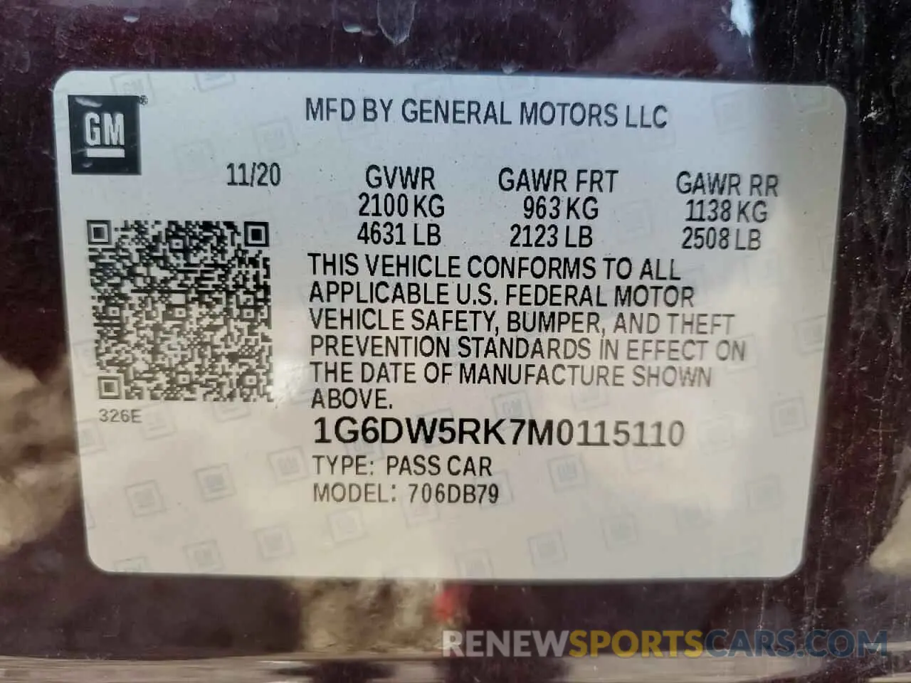 15 fotografías del automóvil dañado 1G6DW5RK7M0115110 CADILLAC CT5 2021