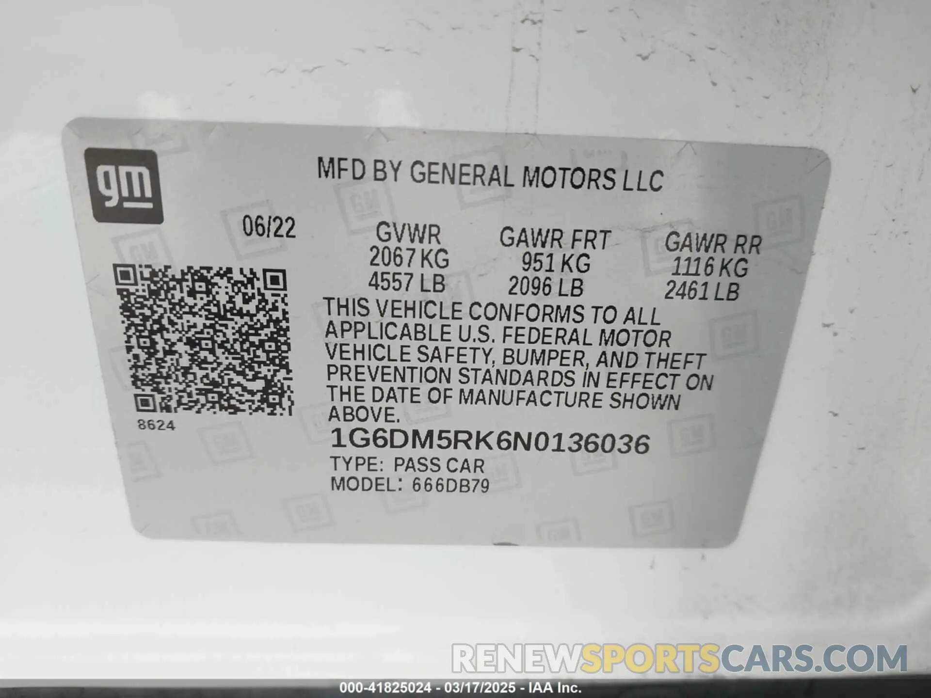9 fotografías del automóvil dañado 1G6DM5RK6N0136036 CADILLAC CT5 2022