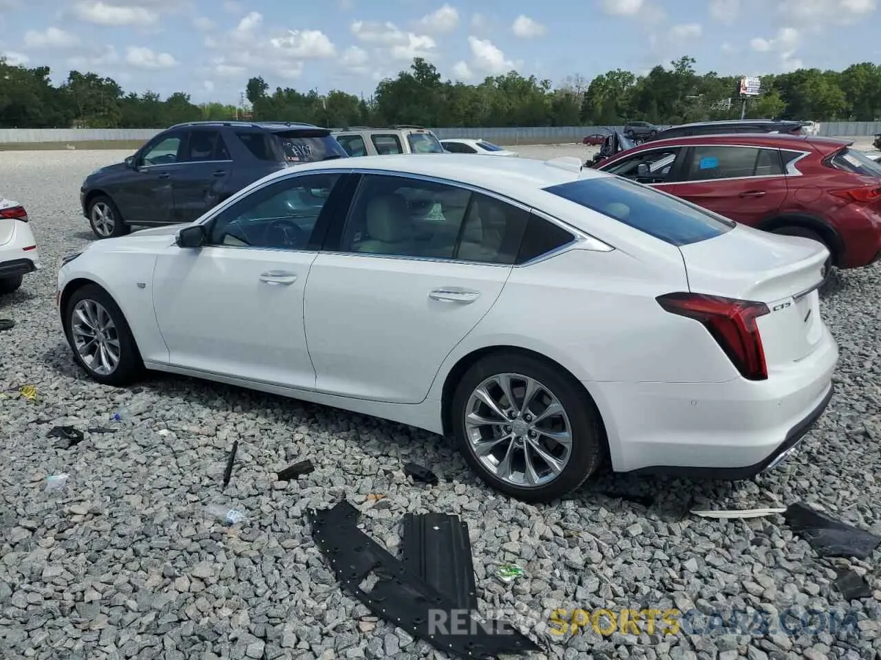 2 fotografías del automóvil dañado 1G6DN5RK3N0129283 CADILLAC CT5 2022