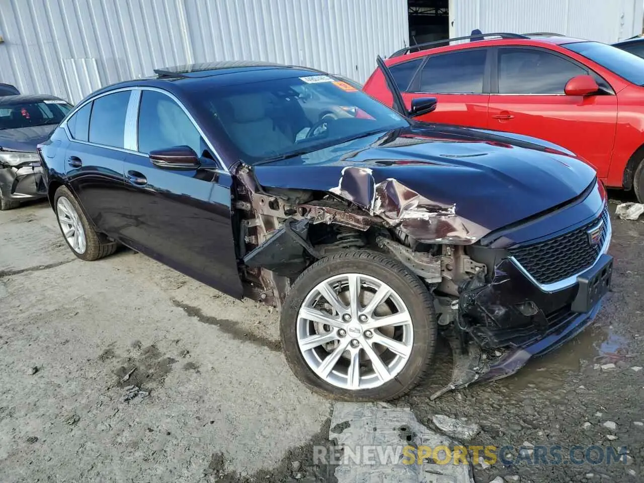 4 fotografías del automóvil dañado 1G6DX5RK9N0110408 CADILLAC CT5 2022